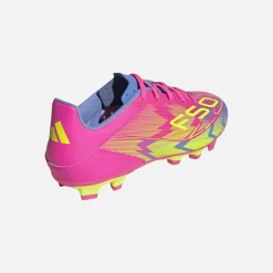 adidas Herren F50 Club FG/MG Firm Ground/Multi Ground Fußballschuhe Lucid Pink/Lucid Lemon/Blue Fusion