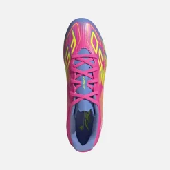 adidas Herren F50 Club FG/MG Firm Ground/Multi Ground Fußballschuhe Lucid Pink/Lucid Lemon/Blue Fusion