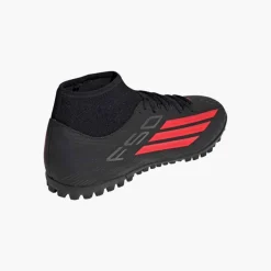adidas Herren F50 Club Mittelhoher Schnitt Stealth Victory Pack Kunstrasen Fußballschuhe Core Black/Lucid Red/Schwarz