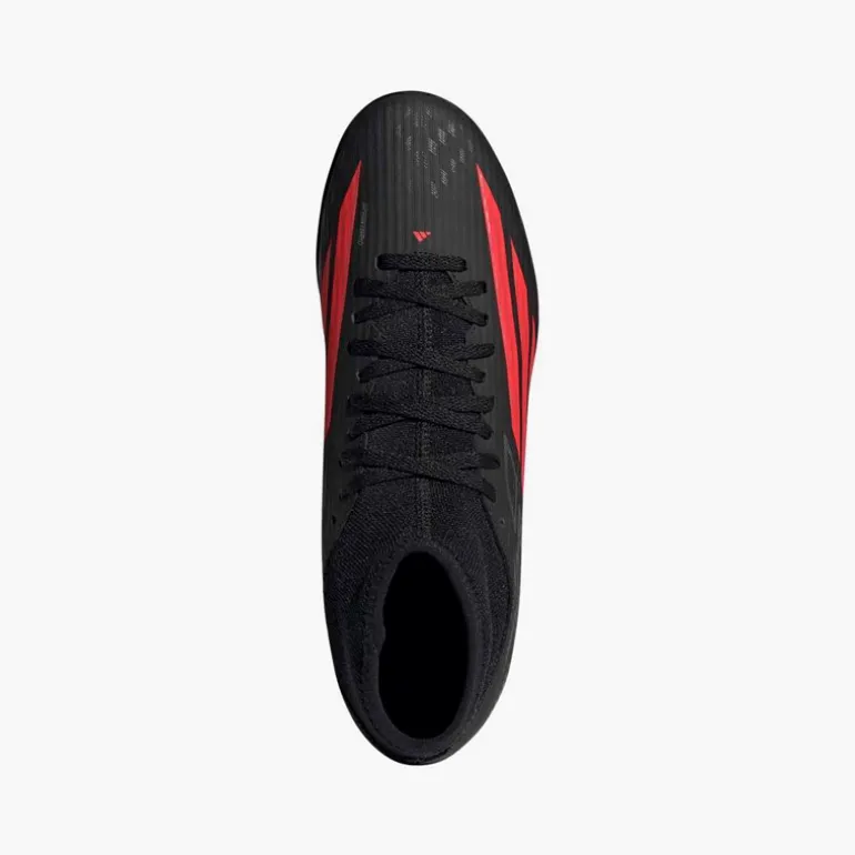 adidas Herren F50 Club Mittelhoher Schnitt Stealth Victory Pack Kunstrasen Fußballschuhe Core Black/Lucid Red/Schwarz