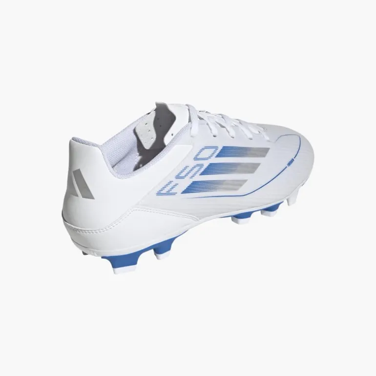 adidas Herren F50 Club Polar Victory Pack FG Kunstrasen Fußballschuhe Weiß/Silver Metallic/Weiß