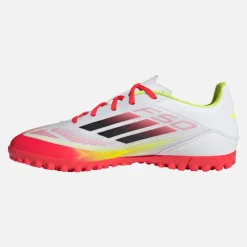 adidas Herren F50 Club TF Kunstrasen Fussballschuhe Cloud White/Core Black/Solar Yellow