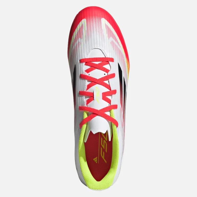 adidas Herren F50 Club TF Kunstrasen Fussballschuhe Cloud White/Core Black/Solar Yellow