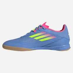 adidas Herren F50 League Hallenfußballschuhe Blue Fusion/Lucid Lemon/Lucid Pink