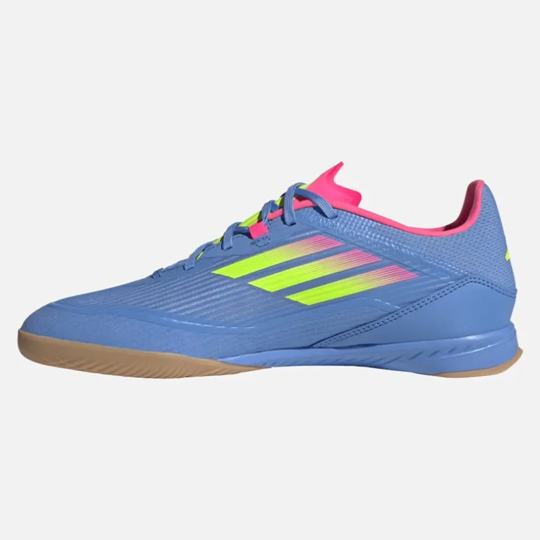 adidas Herren F50 League Hallenfußballschuhe Blue Fusion/Lucid Lemon/Lucid Pink