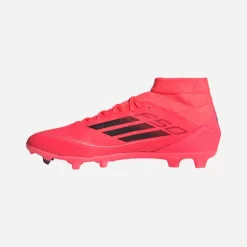 adidas Herren F50 League Mid Vivid Horizon Pack FG/MG Fester Boden/Mehrzweckboden Fußballschuhe Turbo Pink/Aurora Schwarz/Platin Metallic Turbo (Pink)/Aurora Black/Platinum Metallic