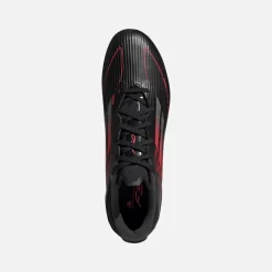 adidas Herren F50 League Stealth Victory Pack SG Weicher Boden Fußballschuhe Schwarz/Iron Metallic/Lucid Red