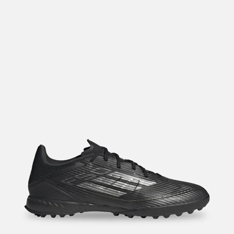 adidas Herren F50 Liga Dark Spark Pack TF Kunstrasen Fußballschuhe Core Black/Iron Metallic/Gold Metallic