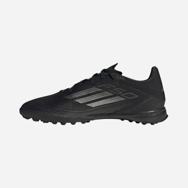 adidas Herren F50 Liga Dark Spark Pack TF Kunstrasen Fußballschuhe Core Black/Iron Metallic/Gold Metallic