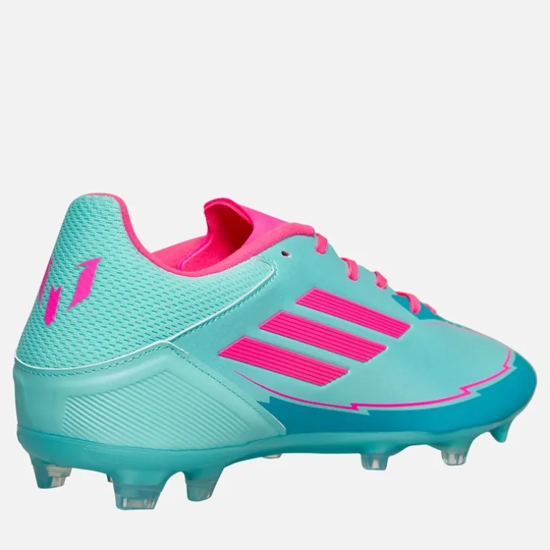 adidas Herren F50 Liga Messi La Vida Tropical Paket FG/MG Fest/Mehrfach Boden Fußballschuhe Flash Aqua/Lucid Pink/Lucid Cyan