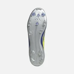 adidas Herren F50 Liga Messi La Vida Rapida Pack FG/MG Kunstrasen/Naturrasen Fußballschuhe Silver Metallic/Solar Yellow/Lucid Blue