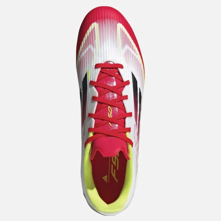 adidas Herren F50 Liga MG Multi Boden Fußballschuhe Cloud White/Core Black/Solar Yellow