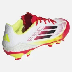adidas Herren F50 Liga MG Multi Boden Fußballschuhe Cloud White/Core Black/Solar Yellow