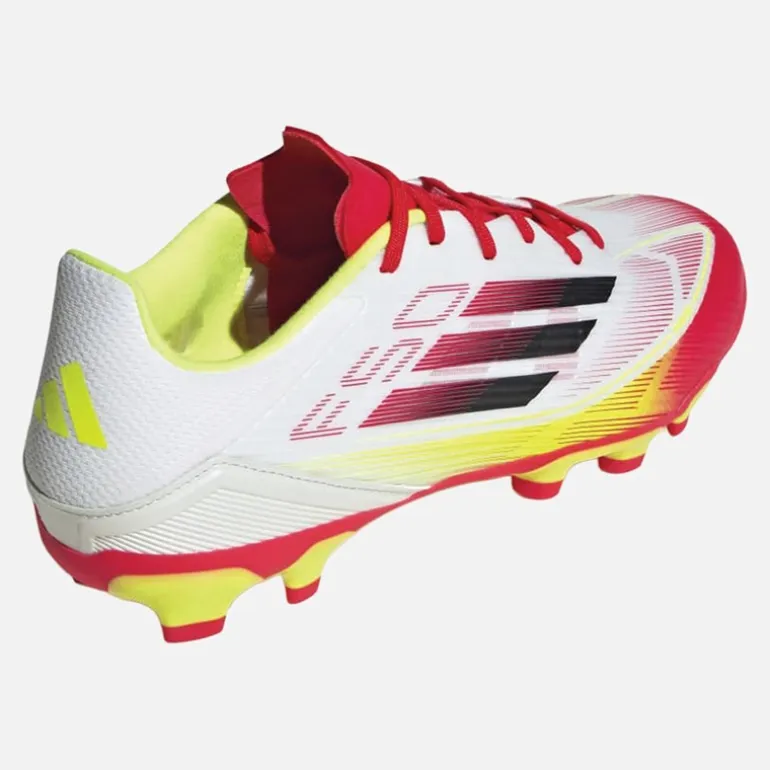 adidas Herren F50 Liga MG Multi Boden Fußballschuhe Cloud White/Core Black/Solar Yellow