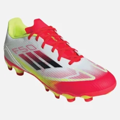 adidas Herren F50 Liga MG Multi Boden Fußballschuhe Cloud White/Core Black/Solar Yellow