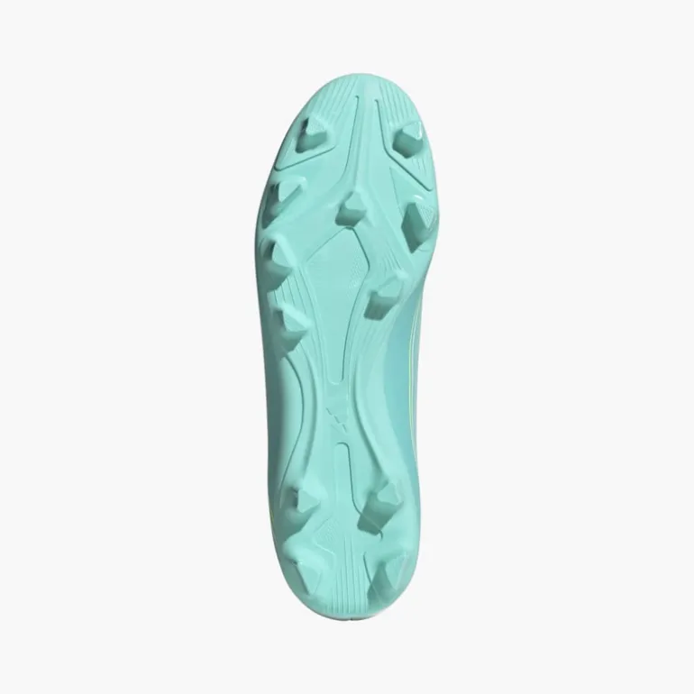 adidas Herren F50 Messi Club Aurora Radiante Pack FG Kunstrasen Fußballschuhe Cloud White/Lucid Pink/Flash Aqua