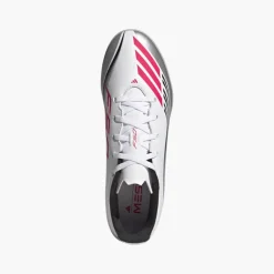 adidas Herren F50 Messi Club Prestig10 Pack TF Kunstrasen Fussballschuhe Cloud White/Lucid Red/Silver Metallic