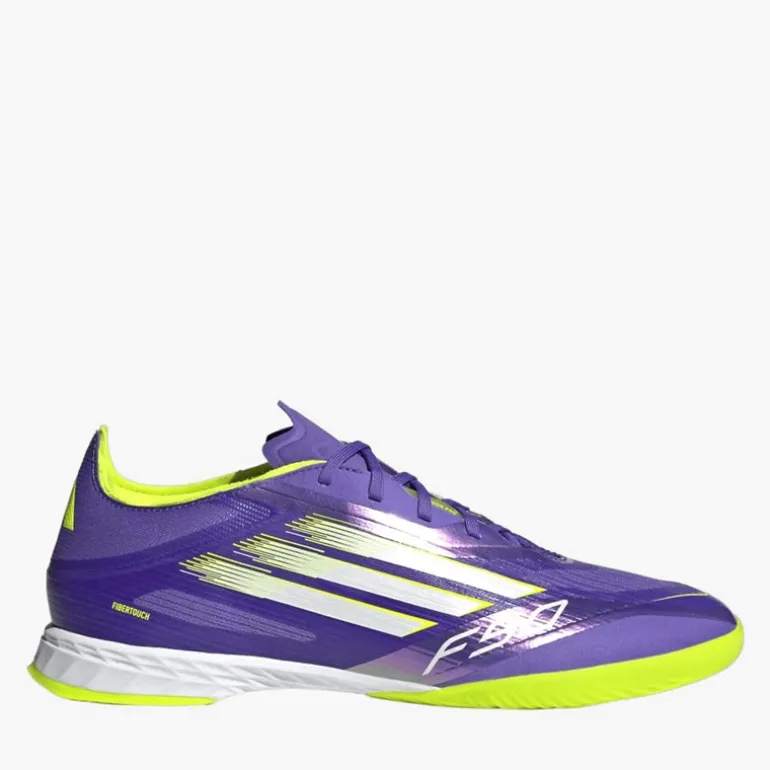 adidas Herren F50 Pro Radiant Blaze Pack IN Hallenfußballschuhe Purple Rush/Cloud White/Lucid Lemon