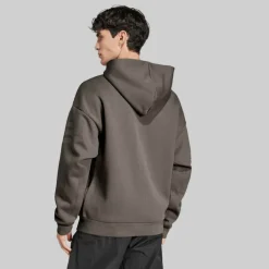 adidas Herren Future Icons 3 Streifen durchgehender Reißverschluss Hoodie Putty Beige