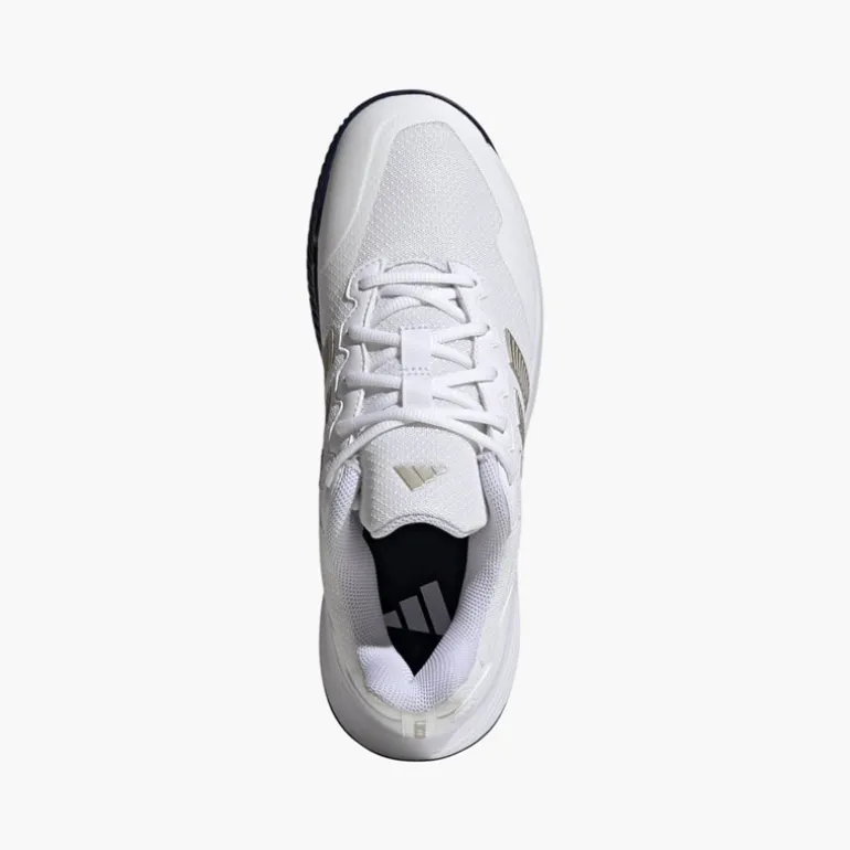 adidas Herren Gamecourt 2 Tennisschuhe Cloud White/Cyber Metallic/Dark Blue