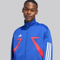 adidas Herren Haus Von Tiro Nationen Pack Trainingsjacke Semi Lucid Blue/Pure Ruby/Weiß
