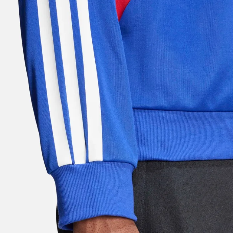adidas Herren Haus Von Tiro Nationen Pack Trainingsjacke Semi Lucid Blue/Pure Ruby/Weiß
