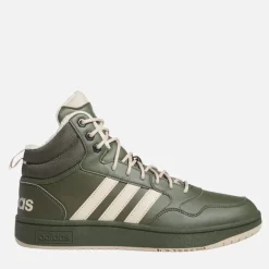 adidas Herren Hoops 3.0 Mid Fell Futter Turnschuhe Night Cargo/Clay Brown/Core Black
