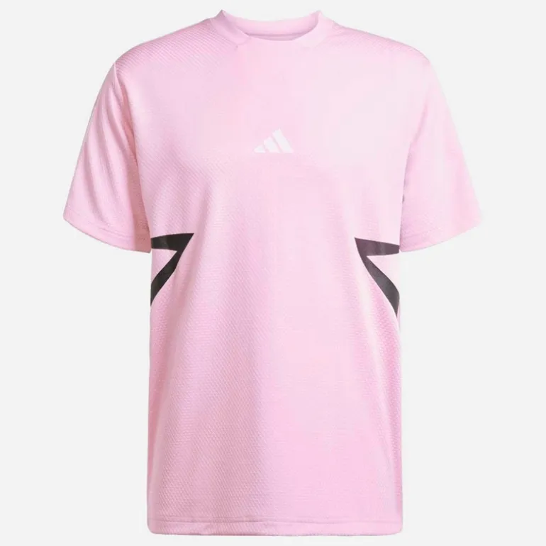 adidas Herren House Of Tiro Farbblock T Shirt True Pink/Schwarz