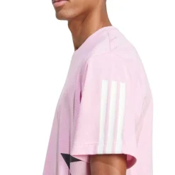 adidas Herren House Of Tiro Farbblock T Shirt True Pink/Schwarz