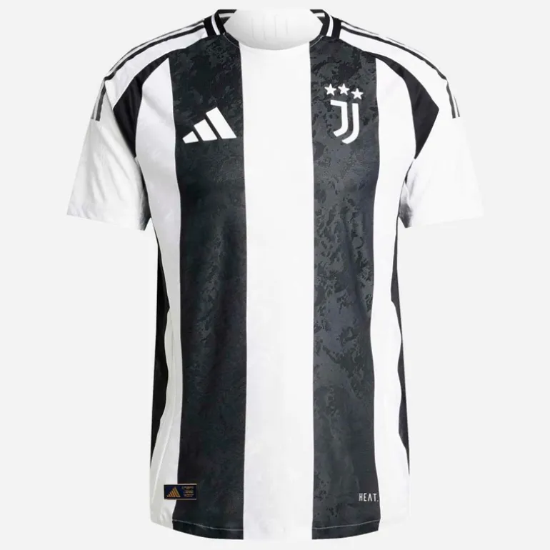adidas Herren JFC Juventus 24/25 Heim Authentisches Trikot Weiß/Schwarz