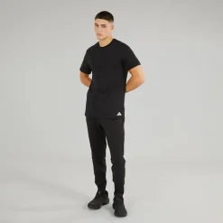 adidas Herren Komfort Flex Baumwolle Drei Pack Rundhals T Shirts Schwarz