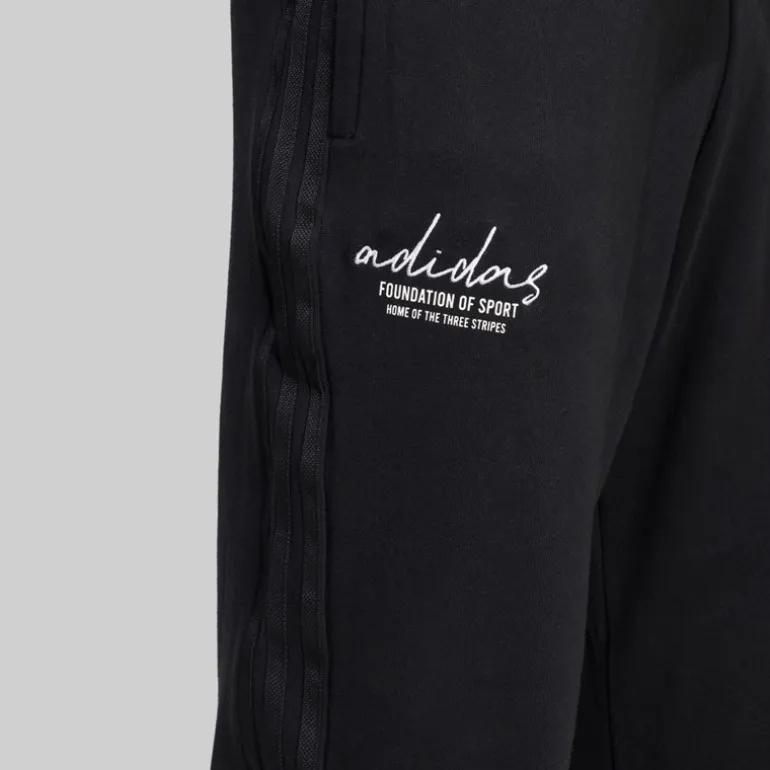 adidas Herren Marke Liebe Französischer Frottee Jogginghose Schwarz