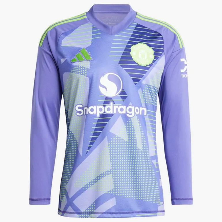 adidas Herren MUFC Manchester United 24/25 Langarm Torwart Trikot Lila
