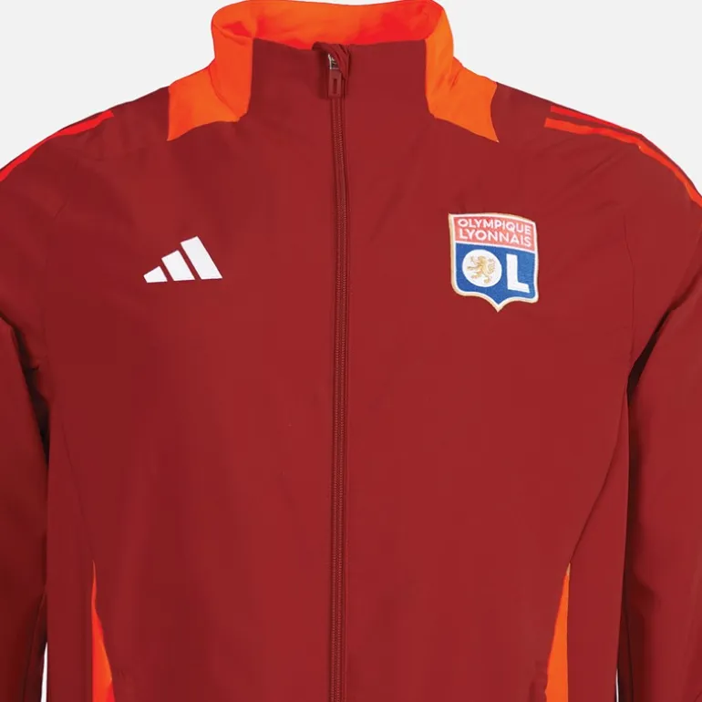 adidas Herren OL Olympique Lyon Präsentationsjacke Team Power Red 2