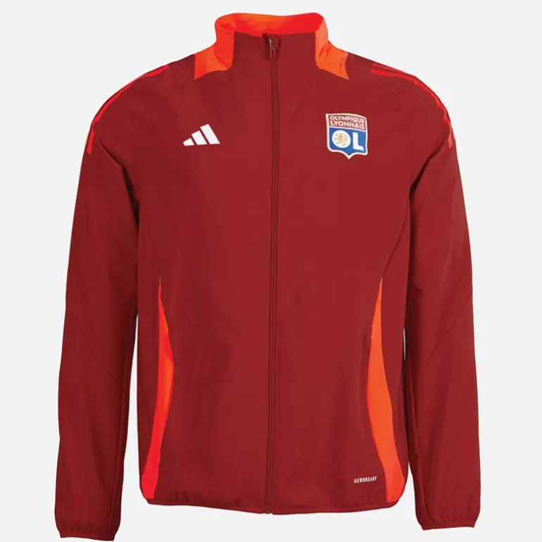 adidas Herren OL Olympique Lyon Präsentationsjacke Team Power Red 2