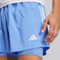 adidas Herren Own The Run Climacool 2-in-1 Laufshorts Blue Fushion