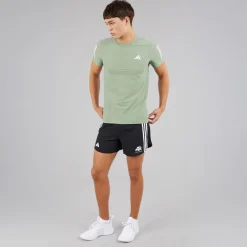 adidas Herren Own The Run Lauf T-Shirt Silver Green
