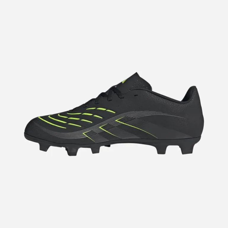 adidas Herren Predator Club FG/MG fester Untergrund/Kunstrasen Fußballschuhe Core Black/Carbon/Lucid Lemon