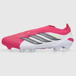 adidas Herren Predator League Schnürlose Für Tore Geboren Pack FG Fester Boden Fußballschuhe Lucid Red/Core Black/Cloud White