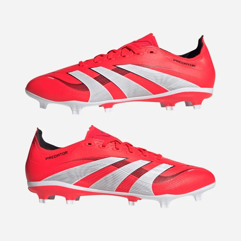 adidas Herren Predator League FG/MG Fußballschuhe festen / Kunstrasen Lucid Red/Cloud White/Core Black