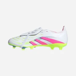 adidas Herren Predator League Zunge FG/MG fester Boden/Multi Boden Fußballschuhe Cloud White/Lucid Lemon/Lucid Pink