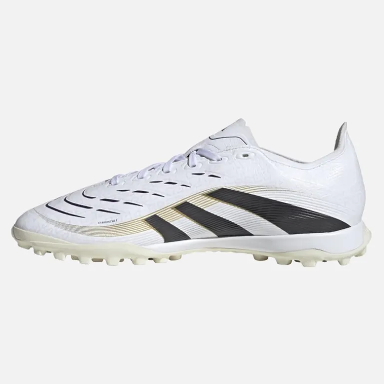 adidas Herren Predator League TF Astro Fußballschuhe Cloud White/Core Black/Gold Metallic