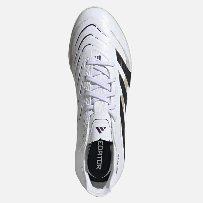 adidas Herren Predator League TF Astro Fußballschuhe Cloud White/Core Black/Gold Metallic