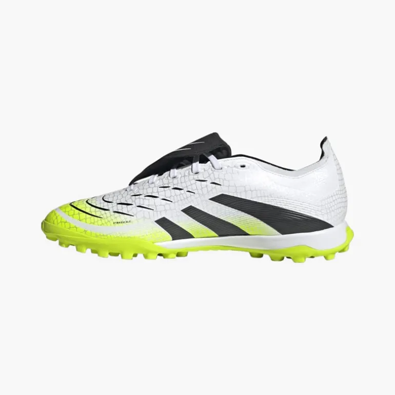 adidas Herren Predator League Klappzunge TF Kunstrasen Fussballschuhe Cloud White/Core Black/Lucid Lemon