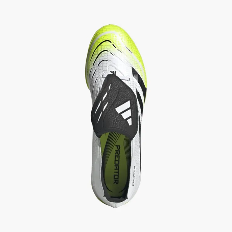 adidas Herren Predator League Klappzunge TF Kunstrasen Fussballschuhe Cloud White/Core Black/Lucid Lemon