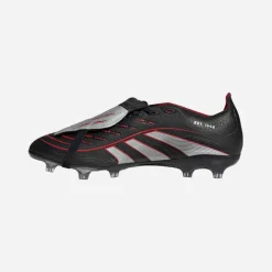 adidas Herren Predator League Zunge BSR Obsidian Strike FG/MG fester Boden/mehrfacher Boden Fußballschuhe Core Black/Silver Metallic/Vivid Red