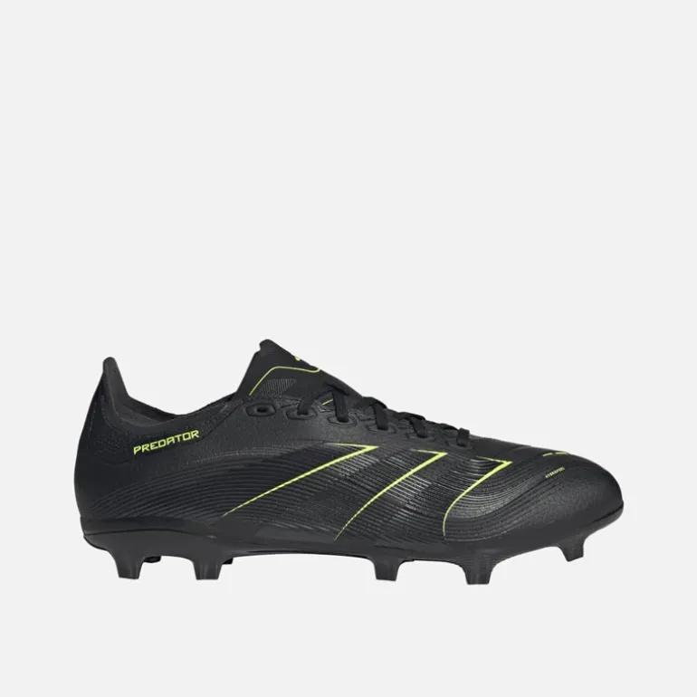 adidas Herren Predator League Electric Stealth Pack FG/MG Firm Ground/Multi Ground Fußballschuhe Core Black/Carbon/Lucid Lemon