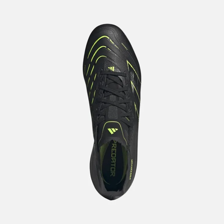 adidas Herren Predator League Electric Stealth Pack FG/MG Firm Ground/Multi Ground Fußballschuhe Core Black/Carbon/Lucid Lemon