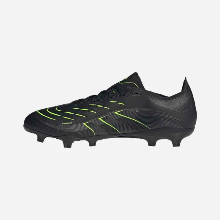 adidas Herren Predator League Electric Stealth Pack FG/MG Firm Ground/Multi Ground Fußballschuhe Core Black/Carbon/Lucid Lemon