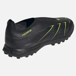 adidas Herren Predator League Schnürsenkellose TF Astro Fußballschuhe Core Black/Carbon/Lucid Lemon